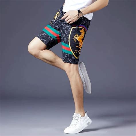 short gucci homme|gucci denim shorts men.